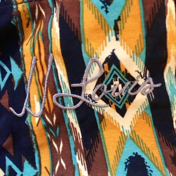 JJ LOUIS Aztec Pattern Infinity Scarf - Picture 4 of 8